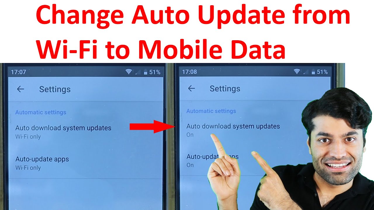 Paano Baguhin ang System Update mula sa WiFi patungo sa Mobile Data