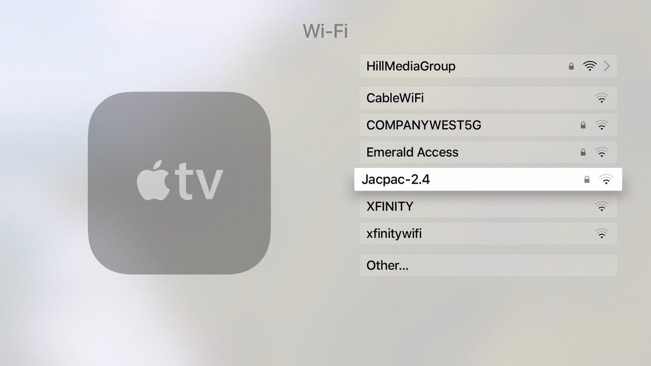Nola konektatu Apple TV Wifira