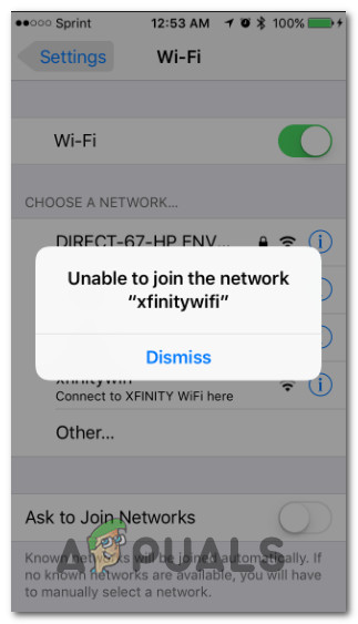 Kaip prisijungti prie "Xfinity Hotspot"?