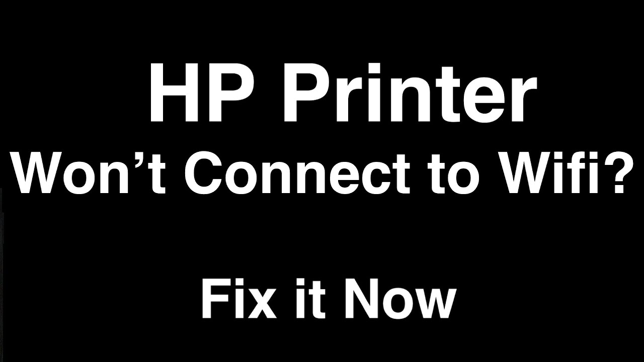 كيفية إصلاح مشكلة "طابعة Hp لا تتصل بشبكة Wifi"