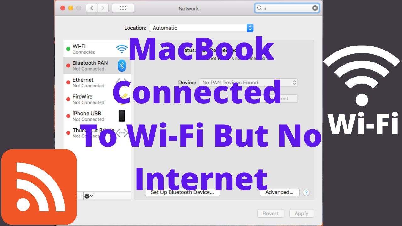 كيفية الإصلاح: Macbook متصل بشبكة WiFi ولكن لا يوجد إنترنت