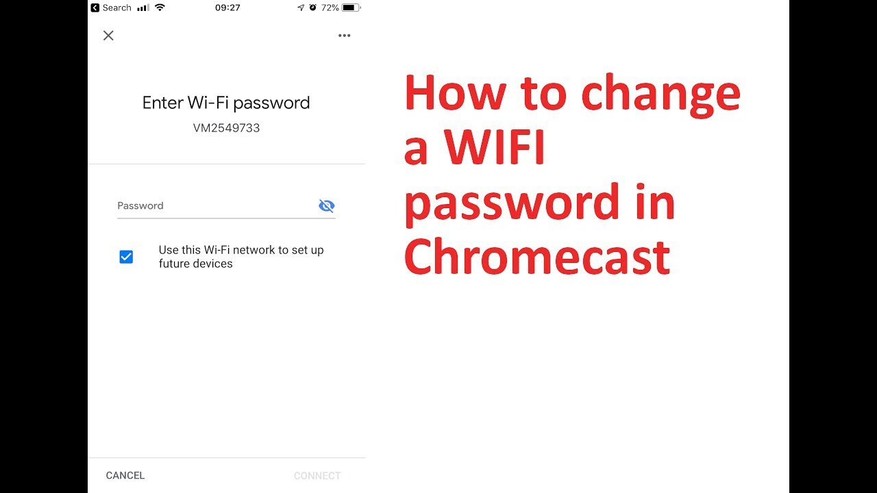 วิธีรีเซ็ต Chromecast WiFi