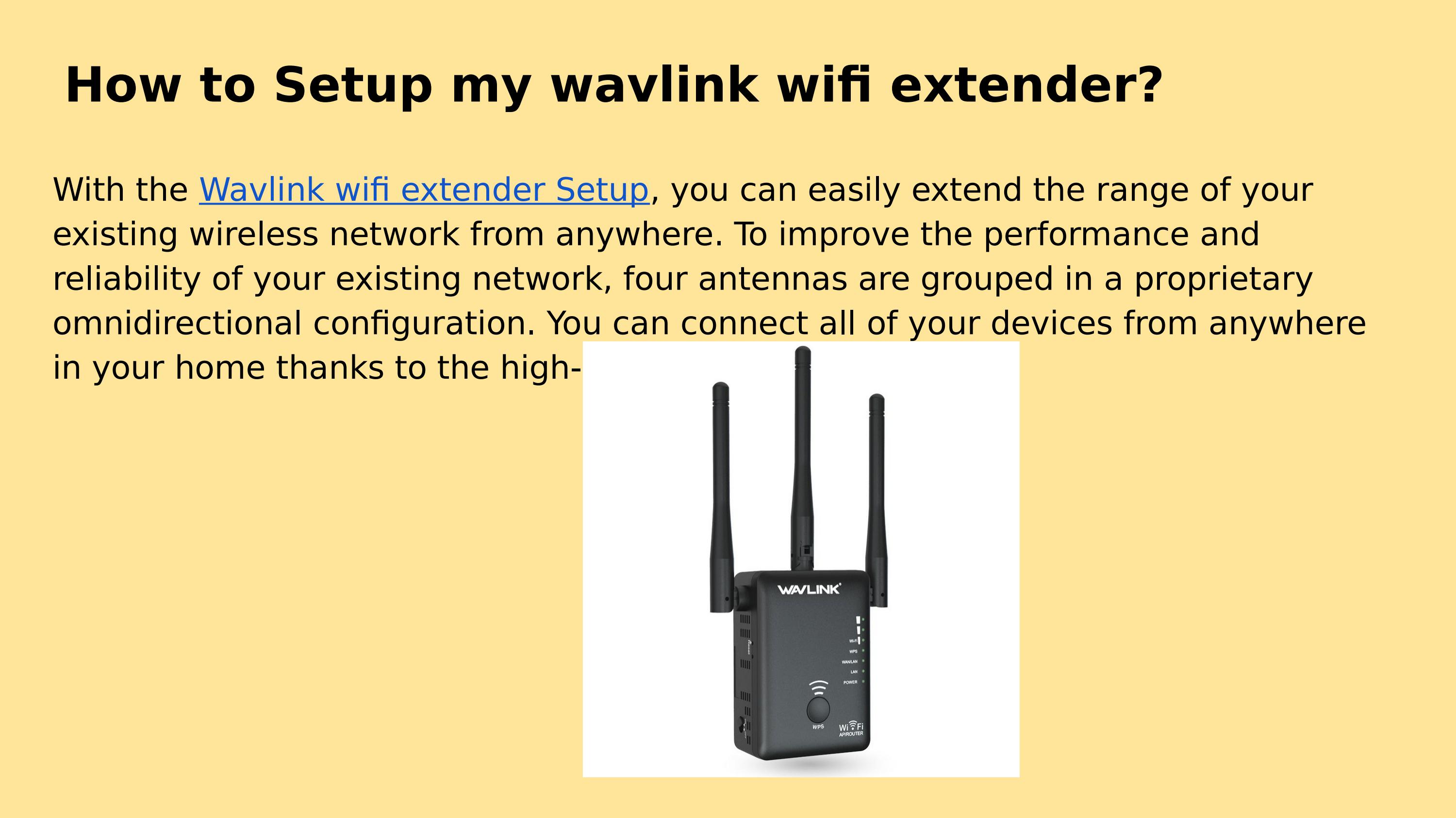 كيفية إعداد موسع Wavlink Wifi